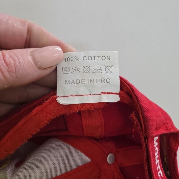 MONACO Grand Kids Prix Hat Strapback Baseball Red Cap - Picture 7 of 8